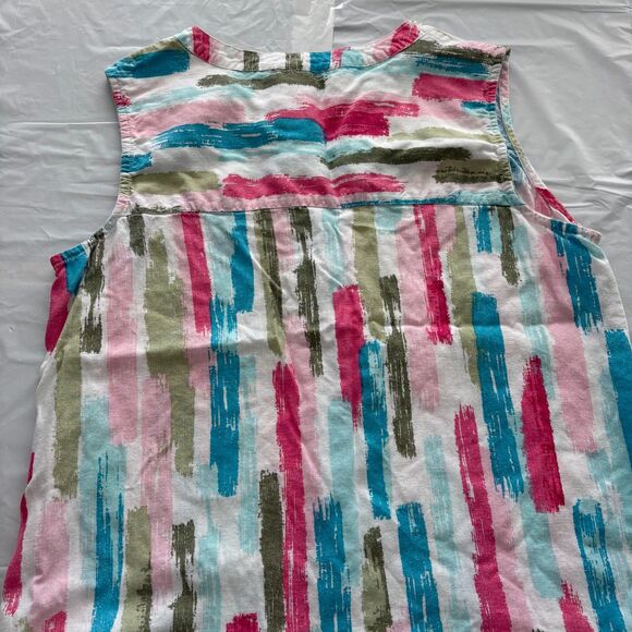 Coral Bay Tank/Tunic with Crochet Detail at Neck and Bottom Size Large E… - Picture 6 of 11